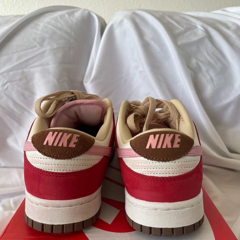 Nike Dunks Bacon Red And White Sneakers View 4